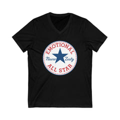 Emotional All-Star V-Neck T-Shirt for Big Feelings