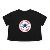 Emotional All-Star ā Flowy Cropped T-Shirt for Big Feelings