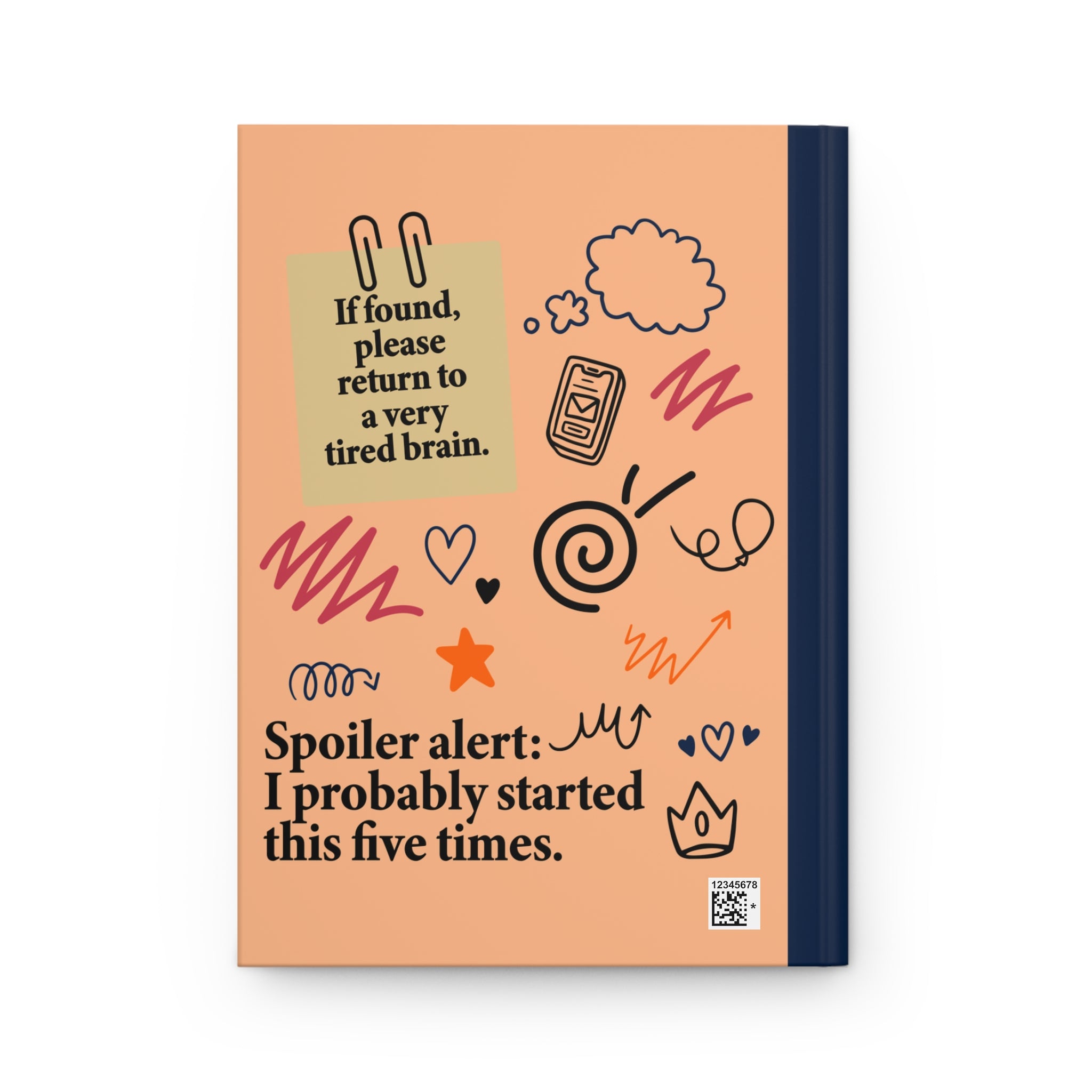 Executive Dysfunction Hardcover Journal Matte