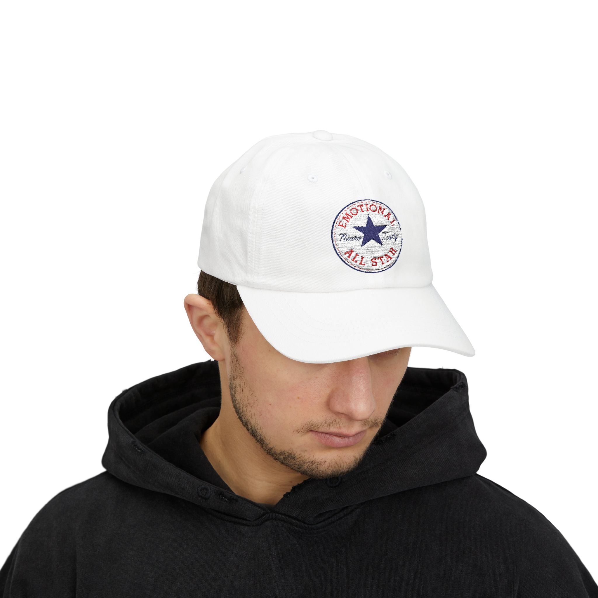 Emotional All-Star Dad Cap – Embroidered Feelings, Classic Fit
