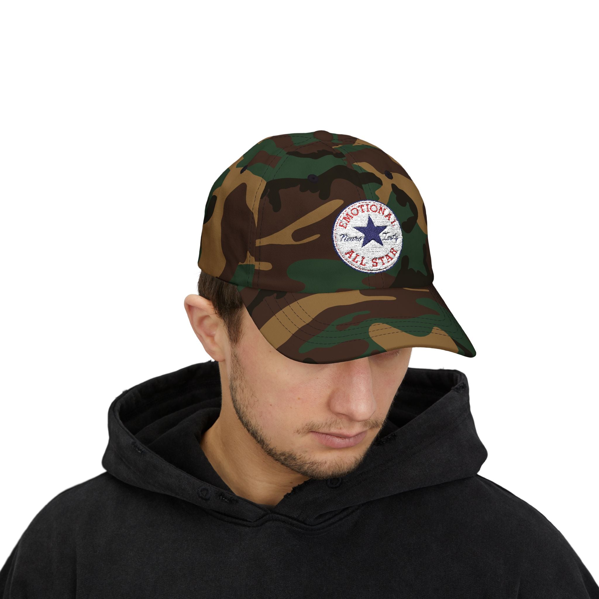 Emotional All-Star Dad Cap – Embroidered Feelings, Classic Fit