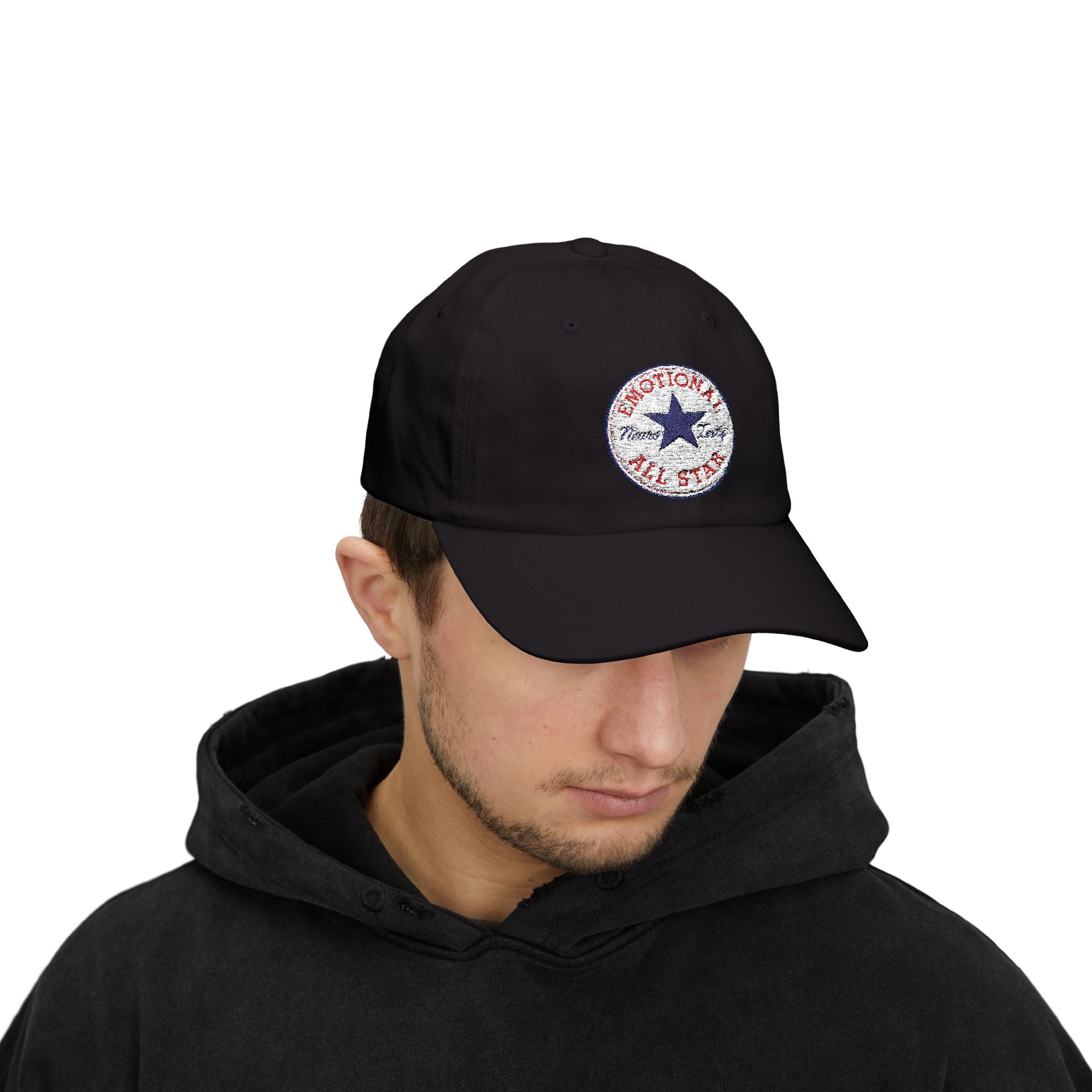 Emotional All-Star Dad Cap – Embroidered Feelings, Classic Fit