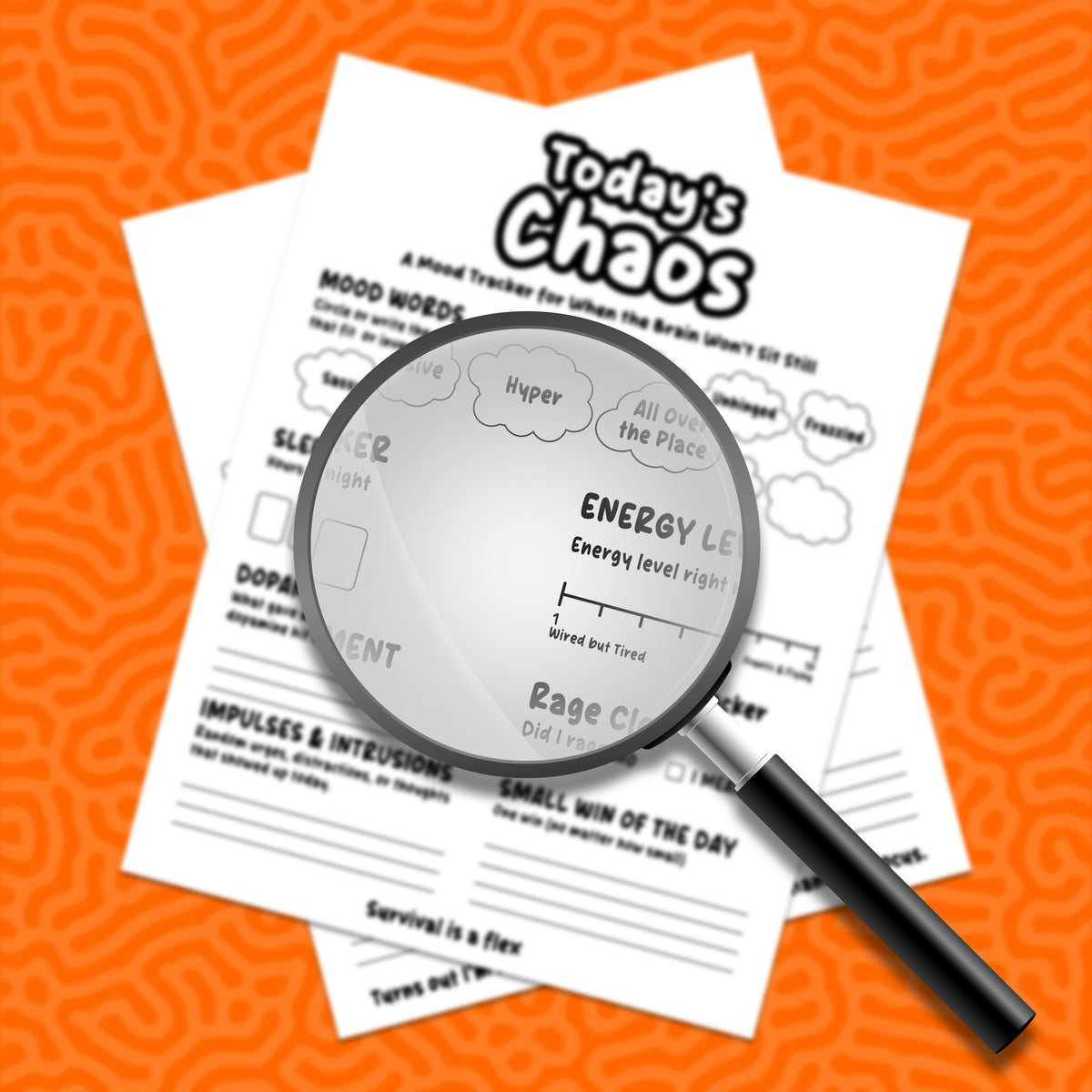 Clarity Pages: Chaos & Focus Edition™ – 2-Page Printable Journal